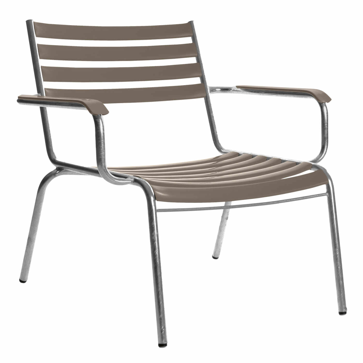 Bättig Modell 21 Armlehn-Loungesessel, Farbe ncs s 3010-y20r beige 110 von manufakt