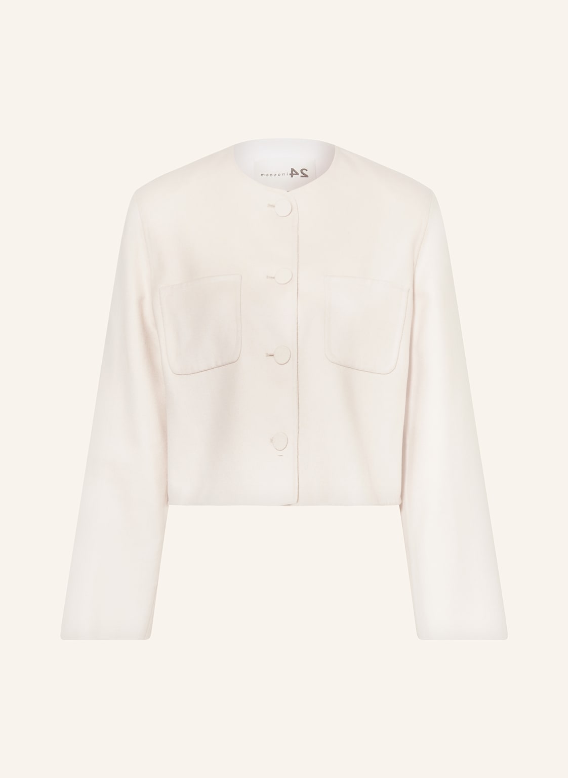 Manzoni 24 Kastenjacke weiss Manzoni 24 Kastenjacke weiss von manzoni 24