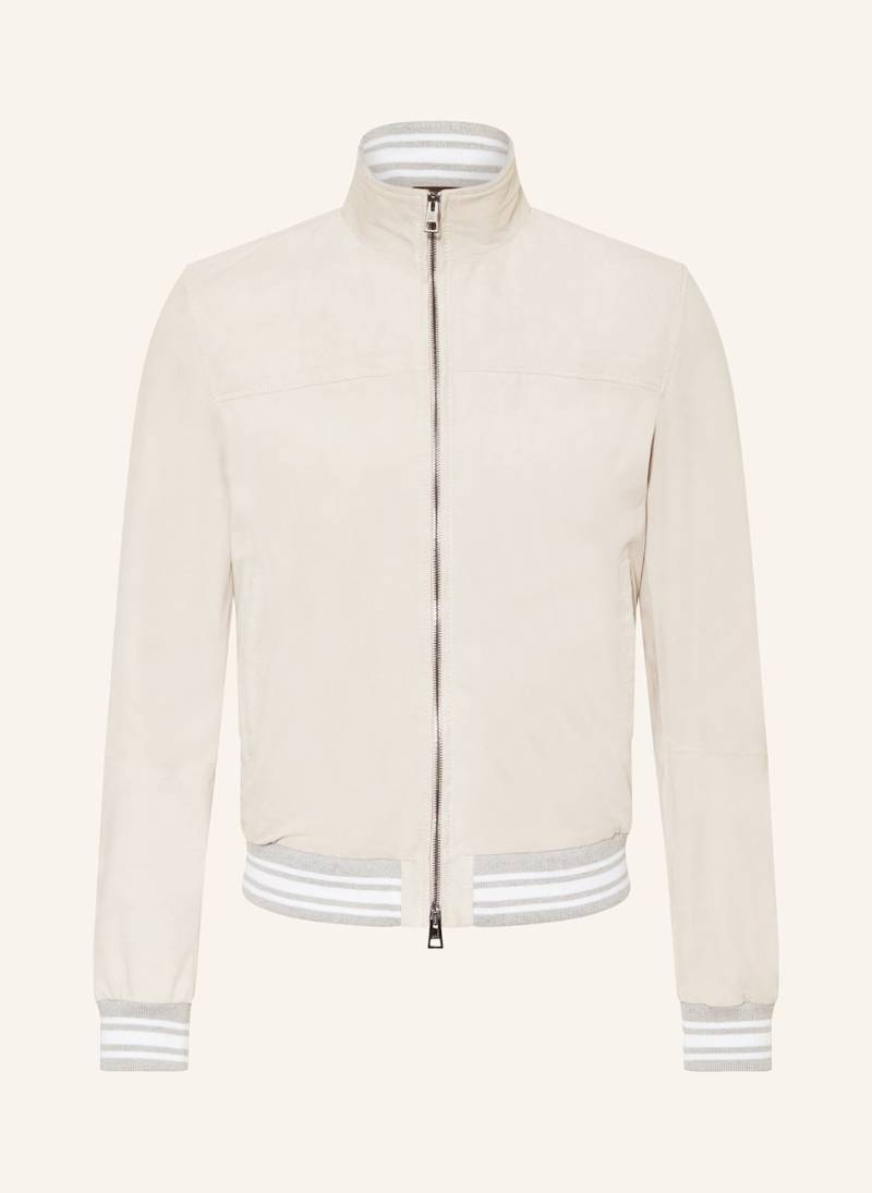 Manzoni 24 Lederblouson beige von manzoni 24