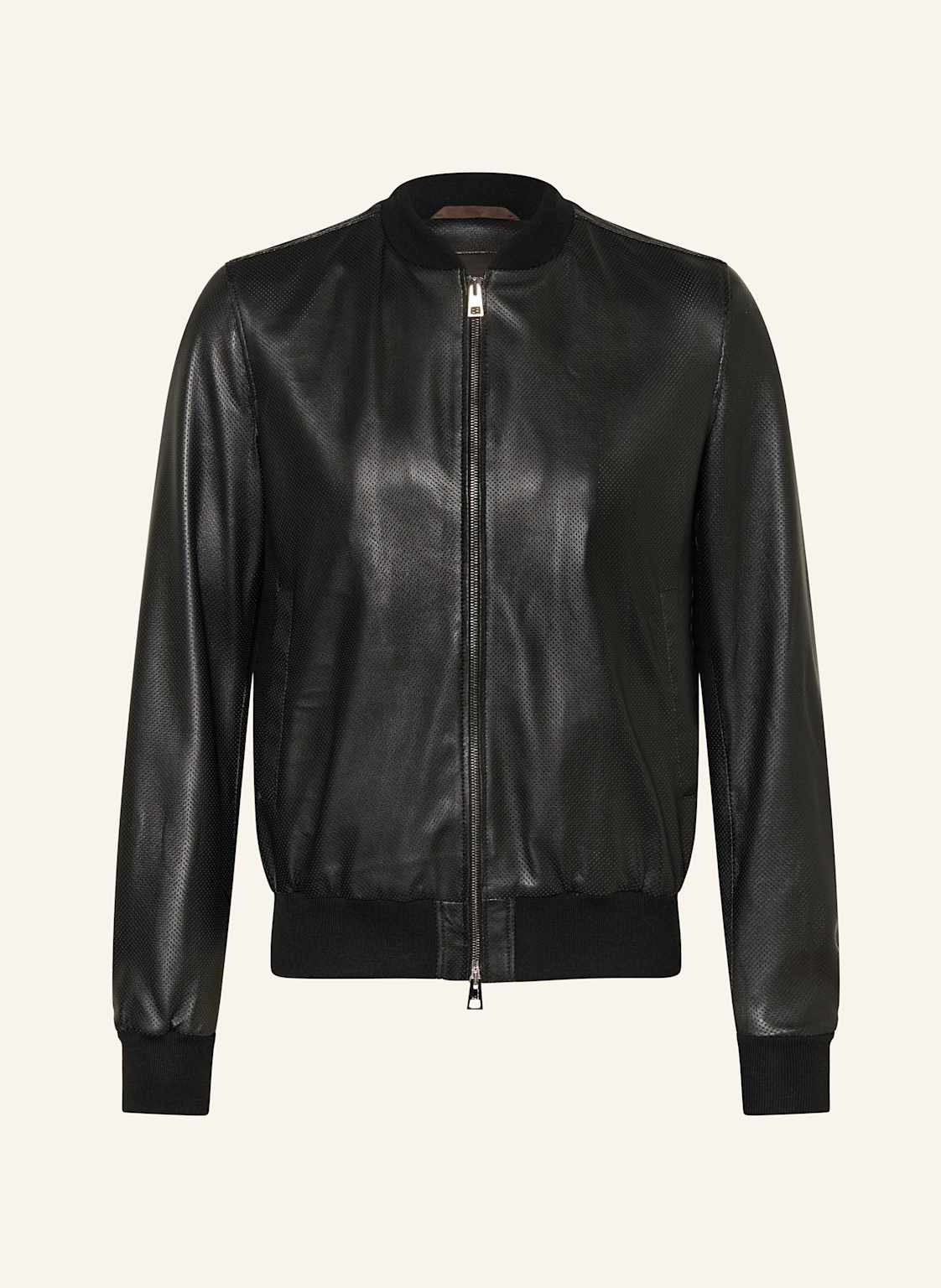 Manzoni 24 Lederblouson schwarz Manzoni 24 Lederblouson schwarz von manzoni 24
