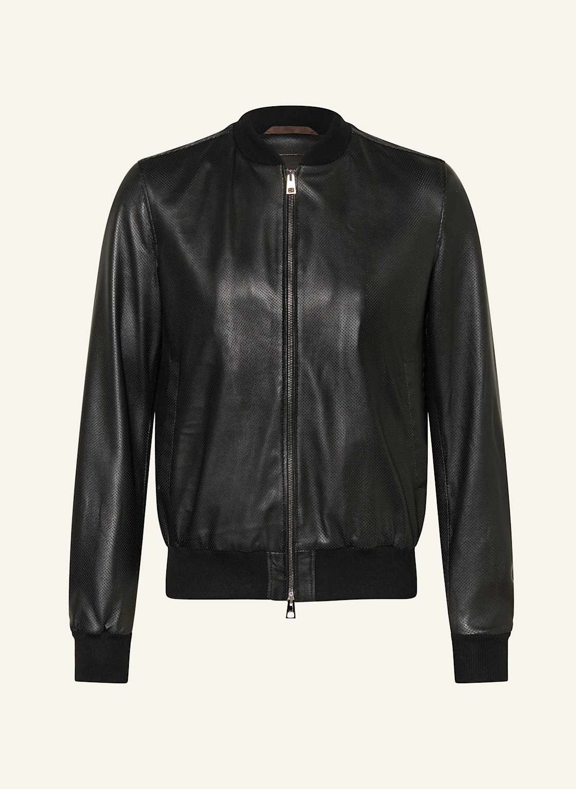 Manzoni 24 Lederblouson schwarz von manzoni 24