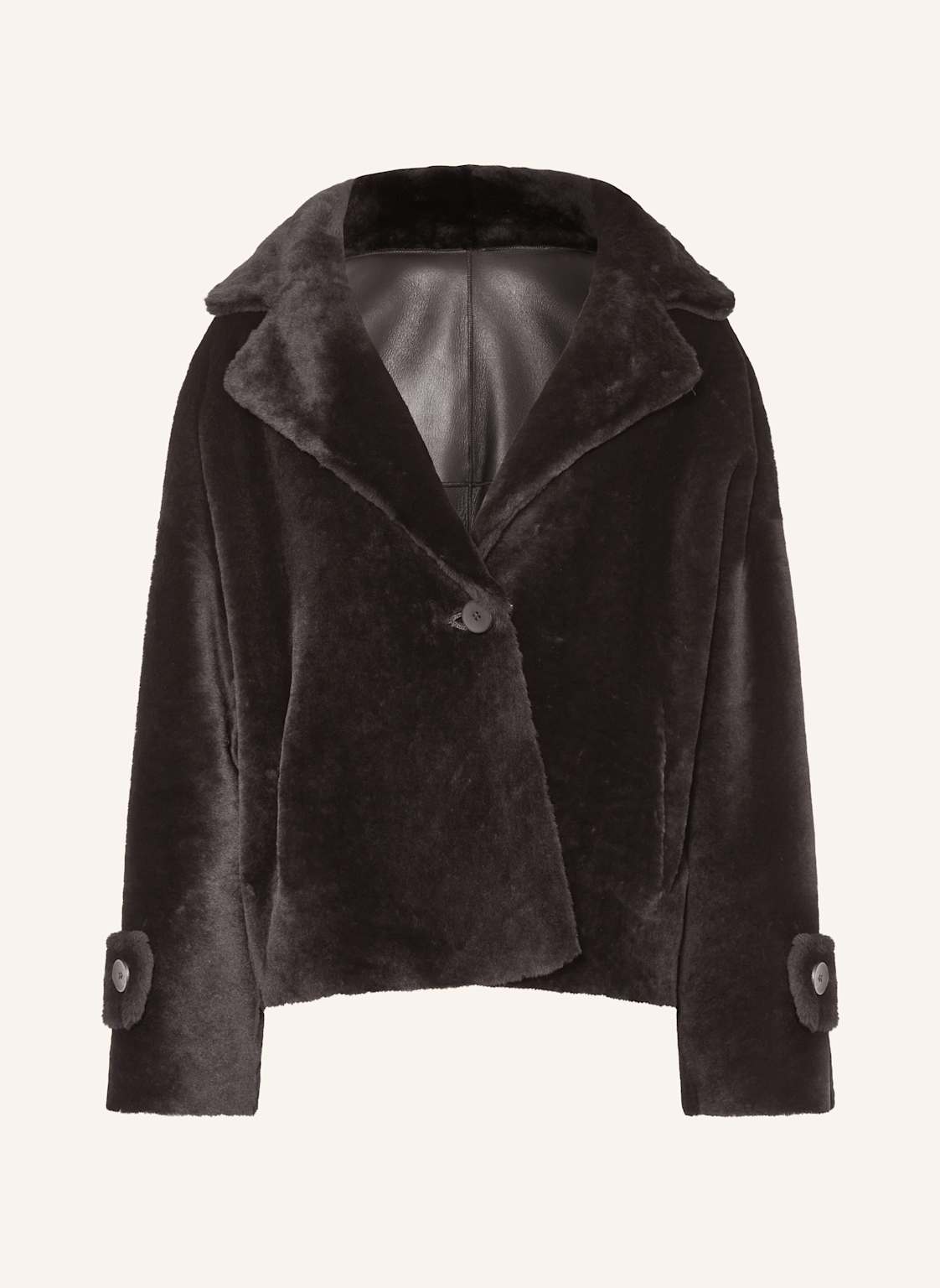 Manzoni 24 Lederjacke Zum Wenden schwarz von manzoni 24