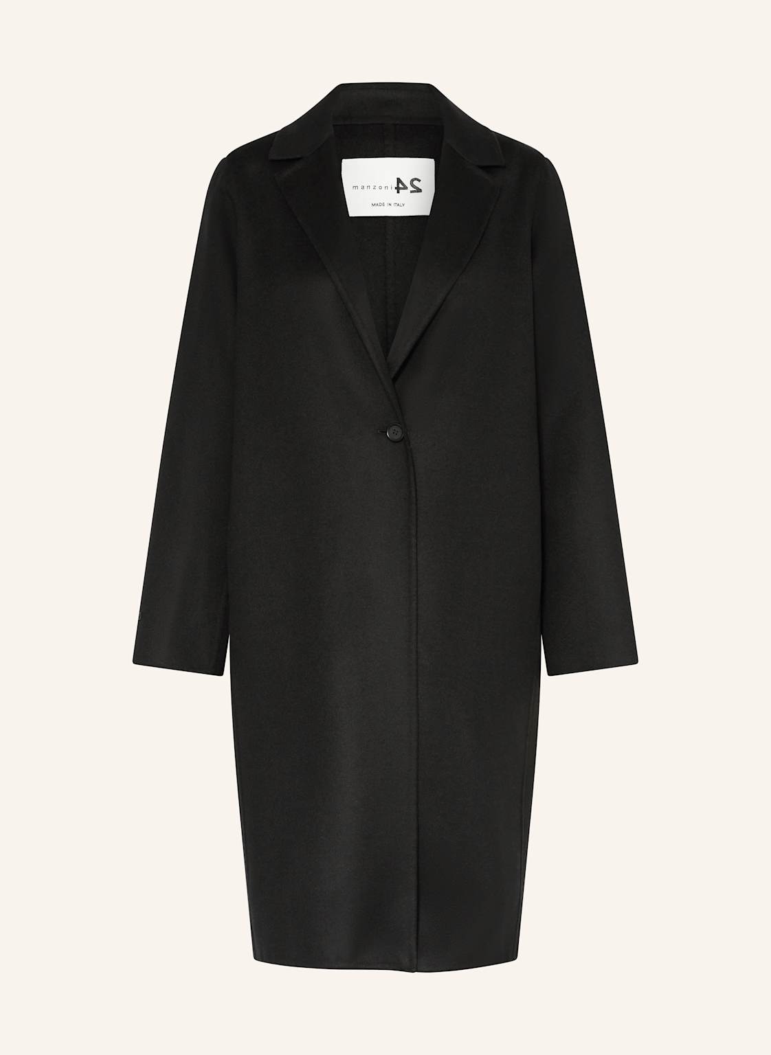 Manzoni 24 Wollmantel schwarz Manzoni 24 Wollmantel schwarz von manzoni 24