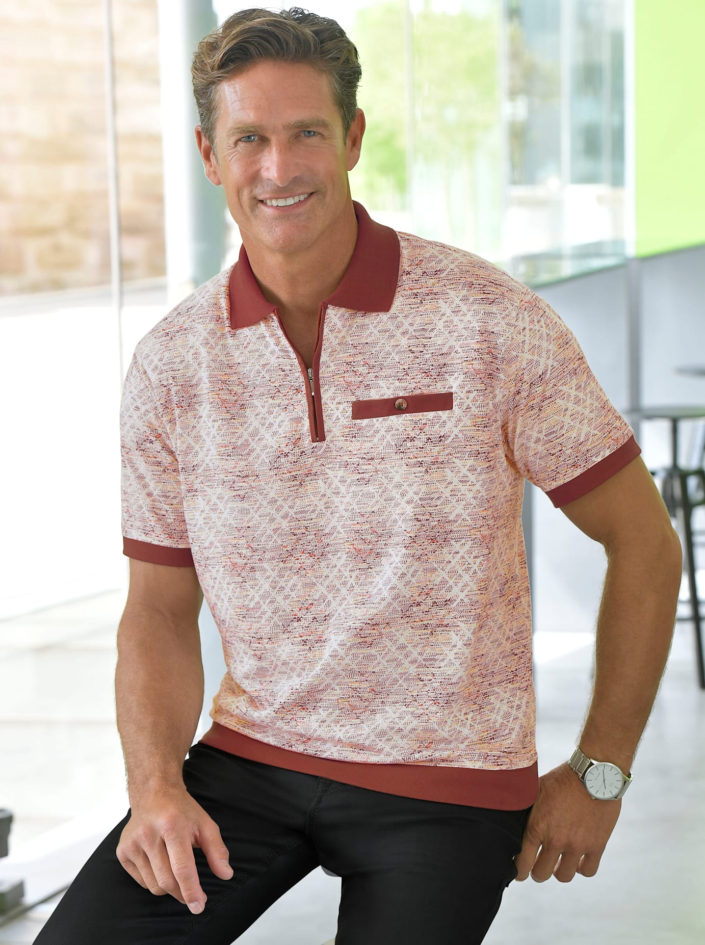 Marco Donati Poloshirt »Kurzarm-Poloshirt« Marco Donati Poloshirt »Kurzarm-Poloshirt« von marco donati