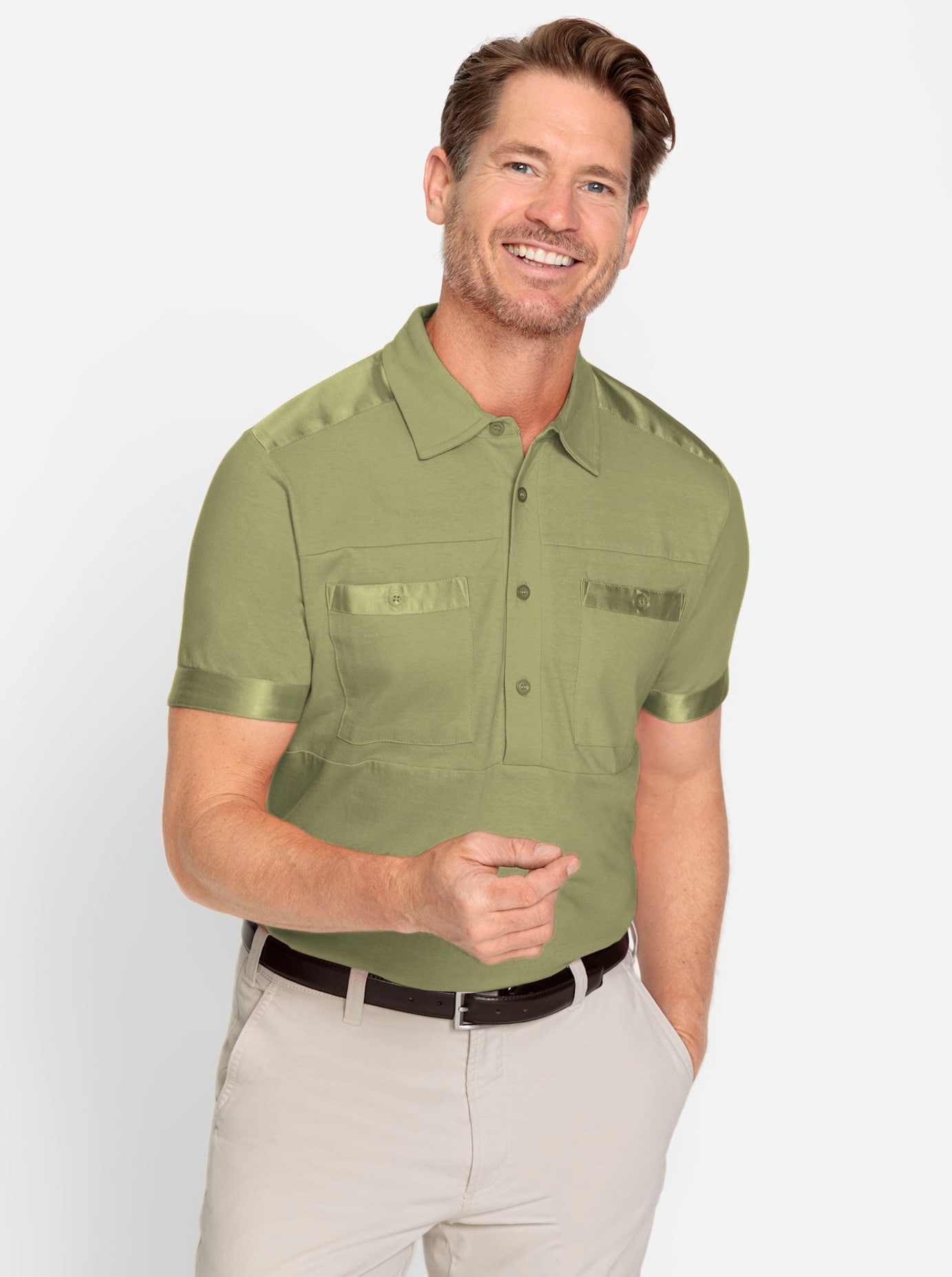 Marco Donati Kurzarmshirt »Kurzarm-Poloshirt«, (1 tlg.) von marco donati