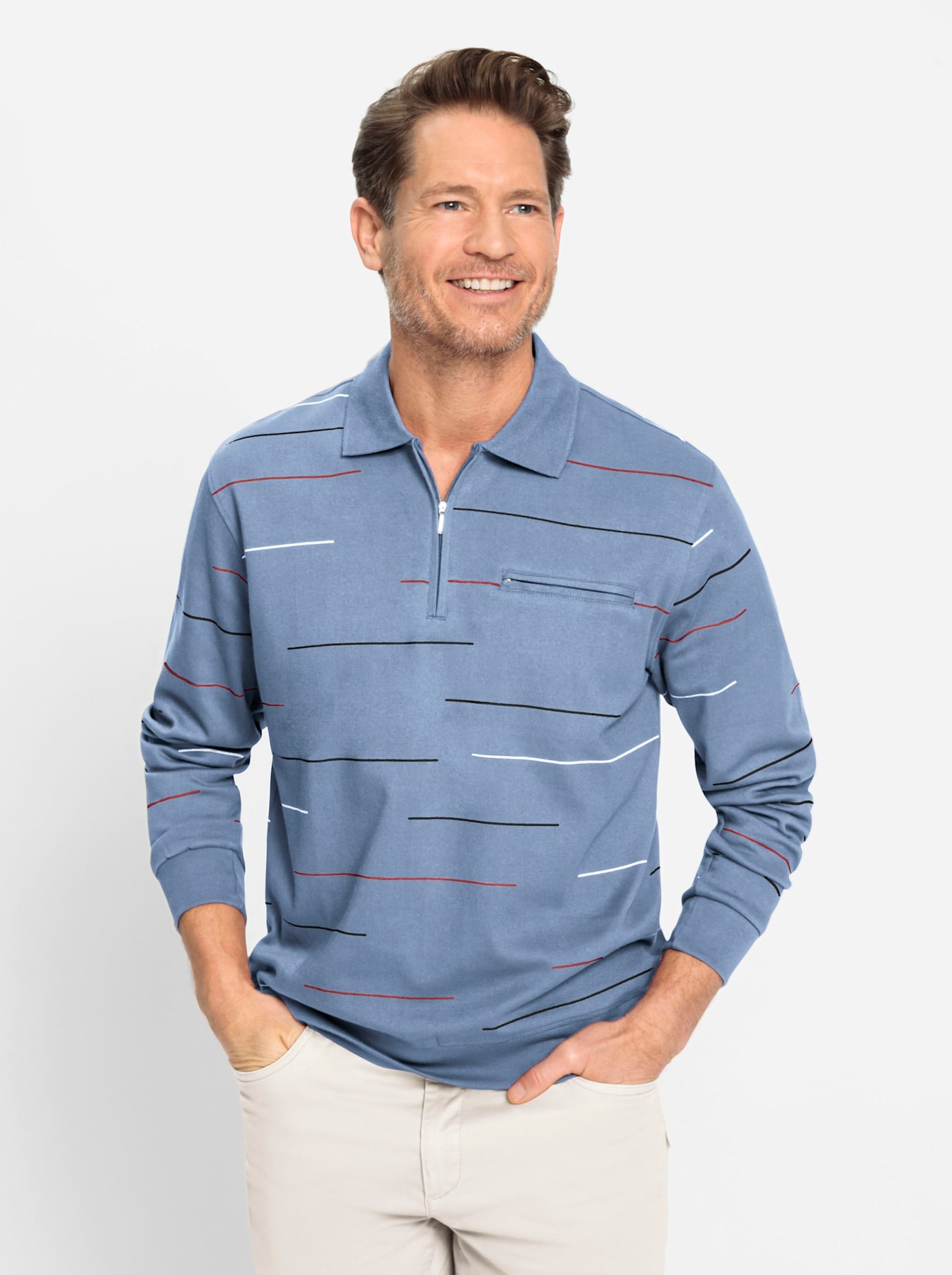 Marco Donati Langarm-Poloshirt »Sweatshirt« Marco Donati Langarm-Poloshirt »Sweatshirt« von marco donati