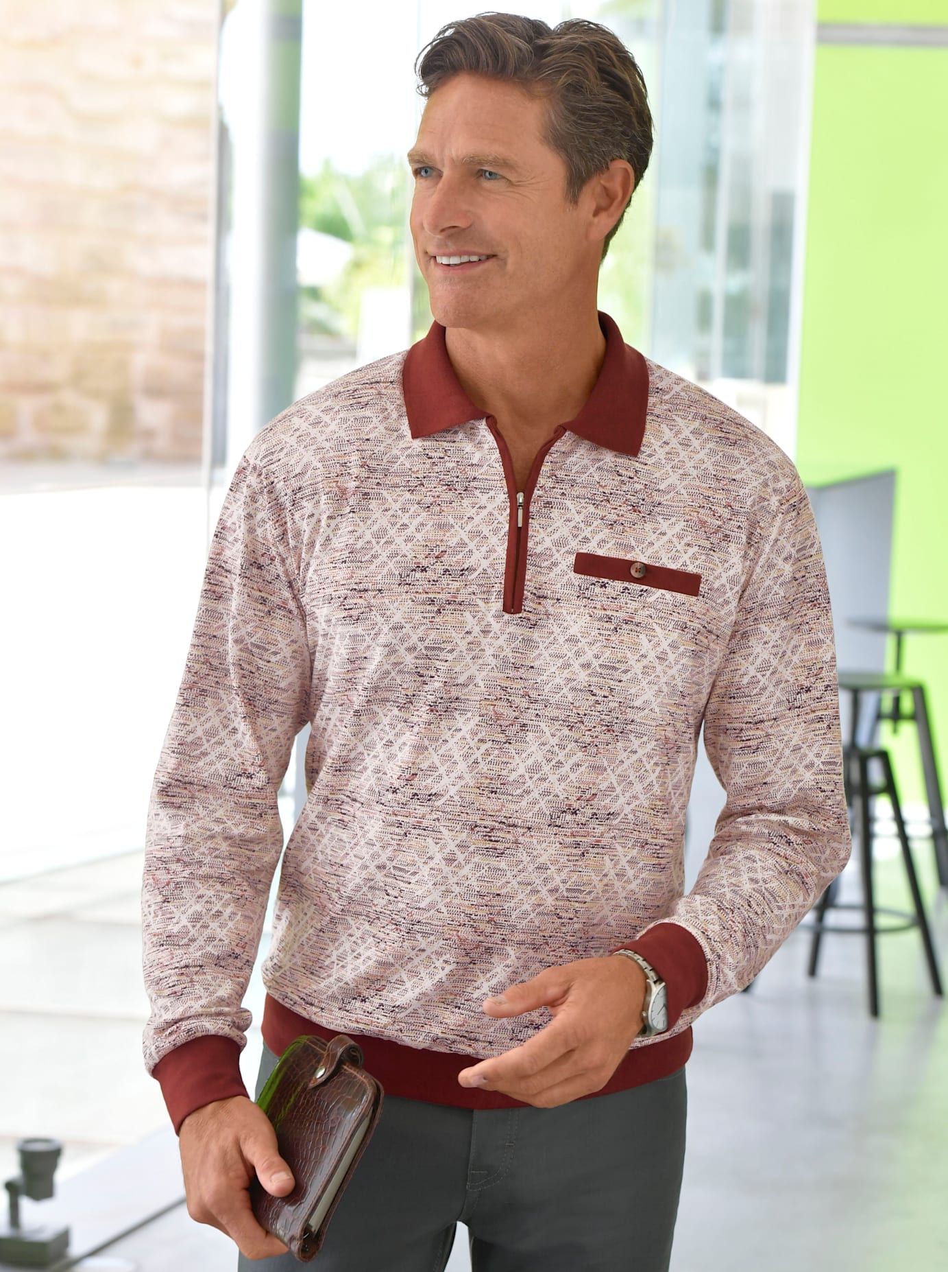 Marco Donati Poloshirt »Langarm-Poloshirt« Marco Donati Poloshirt »Langarm-Poloshirt« von marco donati