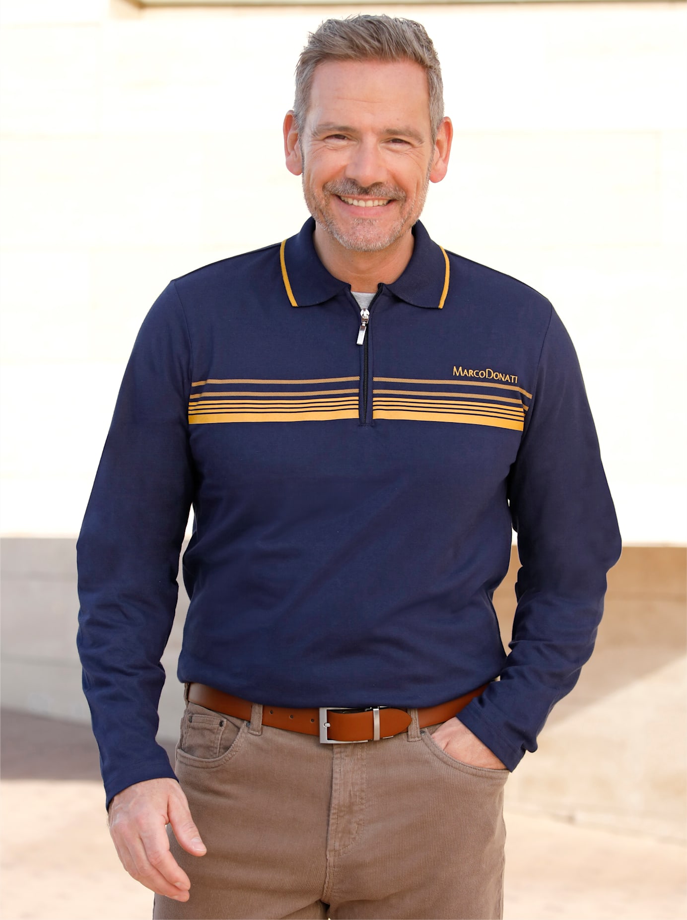 Marco Donati Poloshirt »Langarm-Shirt« Marco Donati Poloshirt »Langarm-Shirt« von marco donati