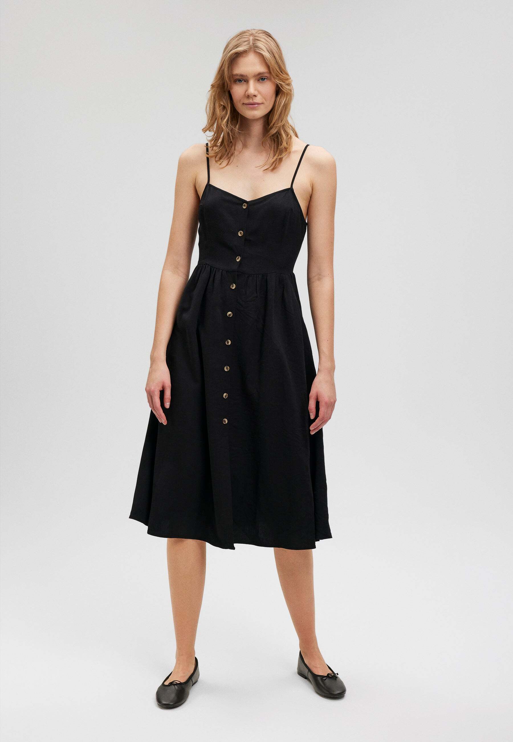 Mavi Midikleid »Mavi Kleider Button Up Dress« von mavi