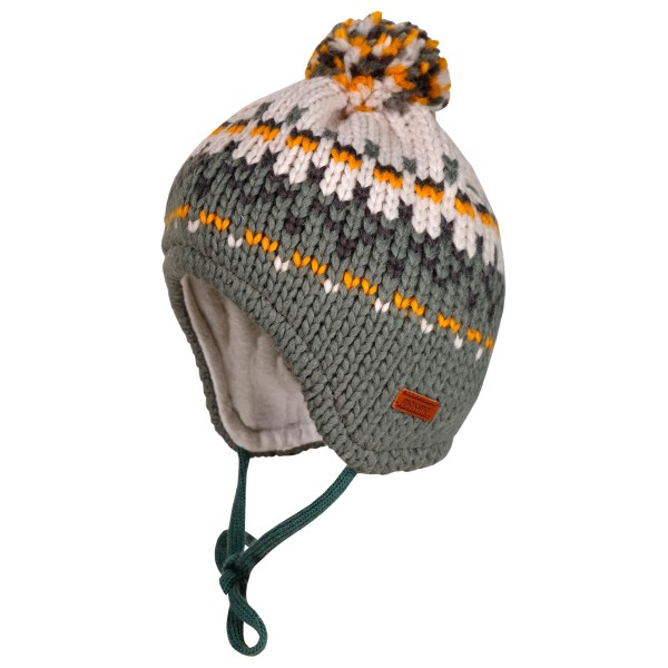 maximo - Baby-Mütze ausgenäht mit Pompon - Mütze Gr 41 cm grau von maximo