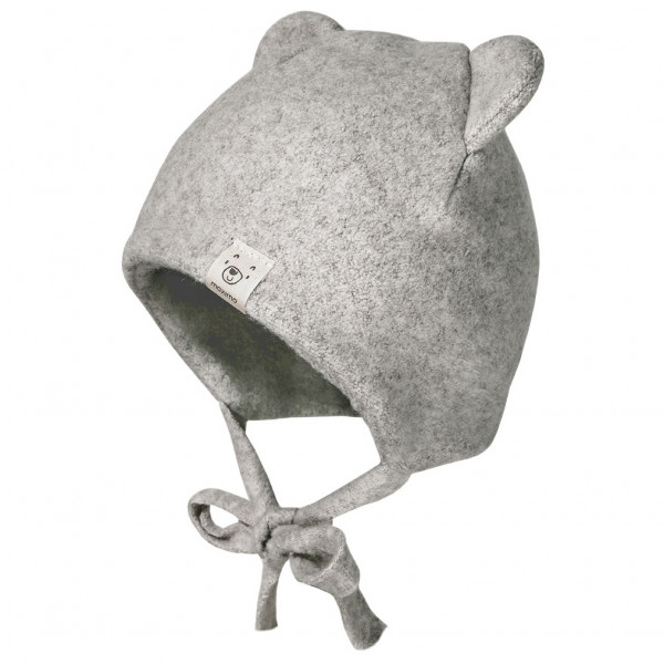 maximo - Baby-Mütze mit Öhrchen - Mütze Gr 37 cm grau von maximo