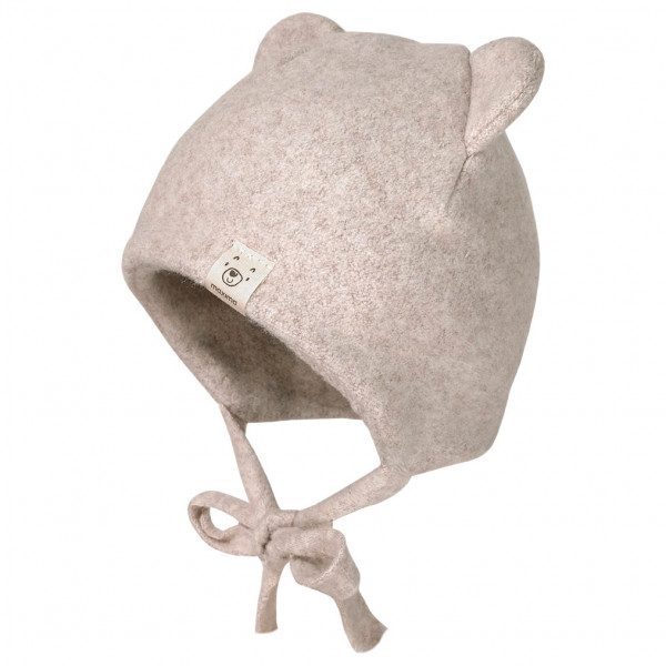 maximo - Baby-Mütze mit Öhrchen - Mütze Gr 39 cm grau/rosa von maximo