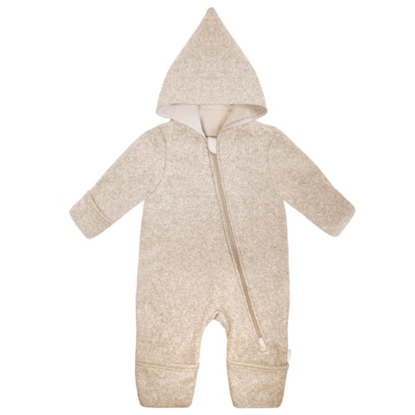 maximo - Baby's Overall Baumwollfleece Jerseyfutter - Overall Gr 50/56 beige von maximo