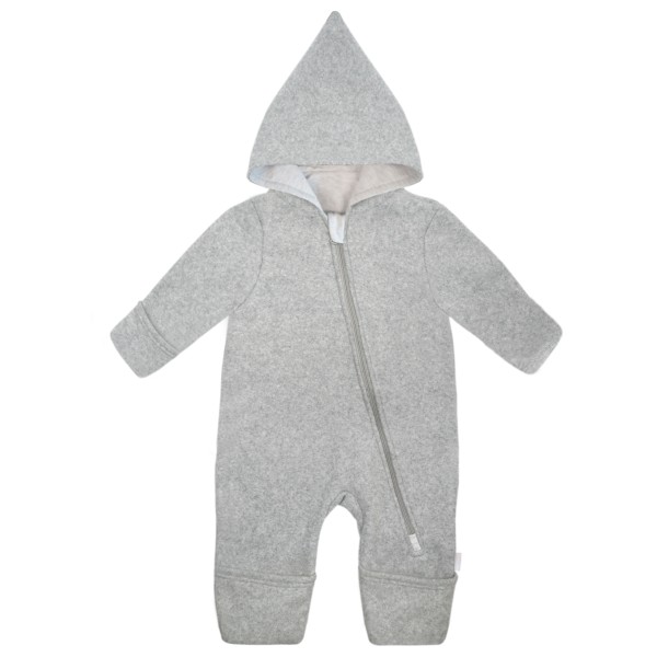 maximo - Baby's Overall Baumwollfleece Jerseyfutter - Overall Gr 50/56 grau von maximo