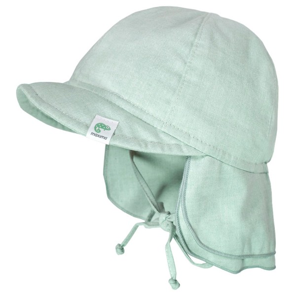 maximo - Baby's Schildmütze Futter Nackenschutz Bindeband - Hut Gr 49 cm grau maximo - Baby's Schildmütze Futter Nackenschutz Bindeband - Hut Gr 49 cm grau von maximo