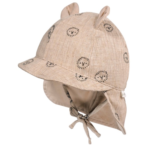 maximo - Baby's Schildmütze m. Ohren u. Nackenschutz - Cap Gr 41 cm beige von maximo