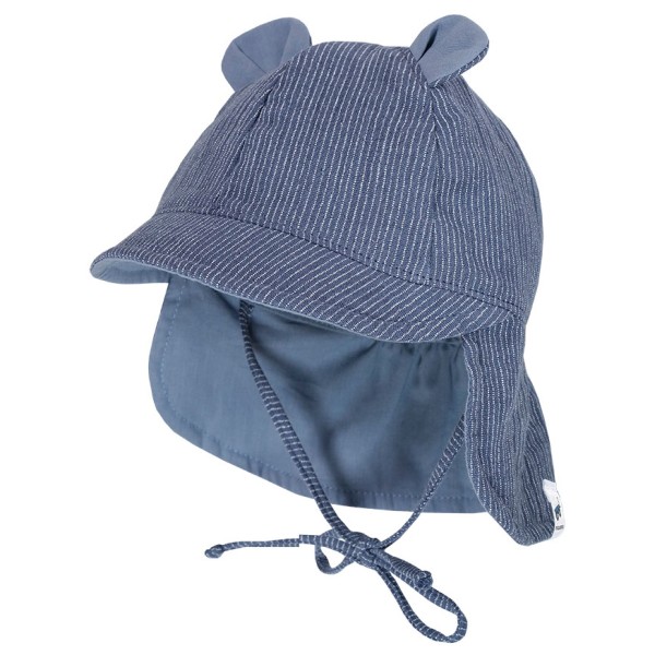 maximo - Baby's Schildmütze m. Ohren u. Nackenschutz - Cap Gr 41 cm blau von maximo