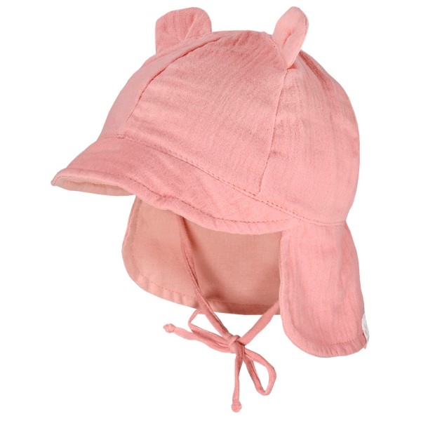 maximo - Baby's Schildmütze m. Ohren u. Nackenschutz - Cap Gr 43 cm rosa von maximo