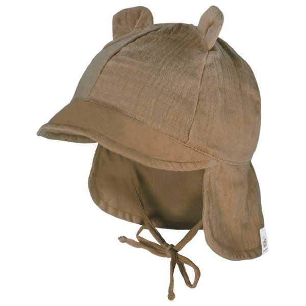 maximo - Baby's Schildmütze m. Ohren u. Nackenschutz - Cap Gr 45 cm beige/braun von maximo