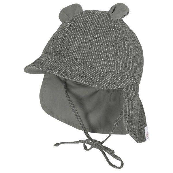 maximo - Baby's Schildmütze m. Ohren u. Nackenschutz - Cap Gr 47 cm grau von maximo