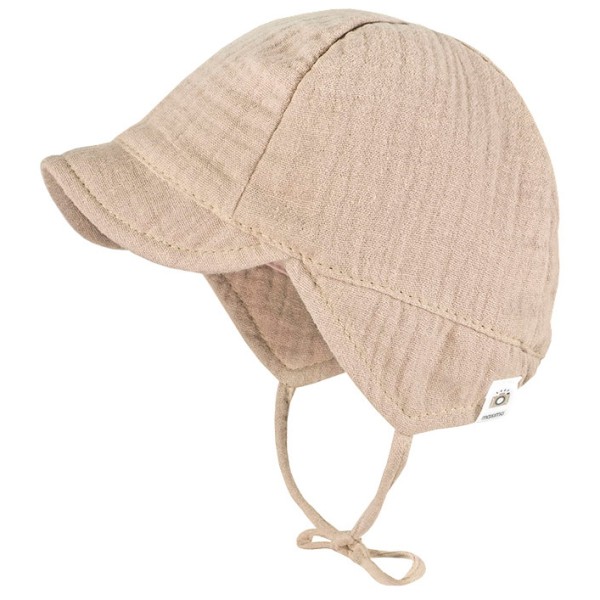 maximo - Baby's Schildmütze m. Ohrenschutz - Cap Gr 37 cm beige von maximo