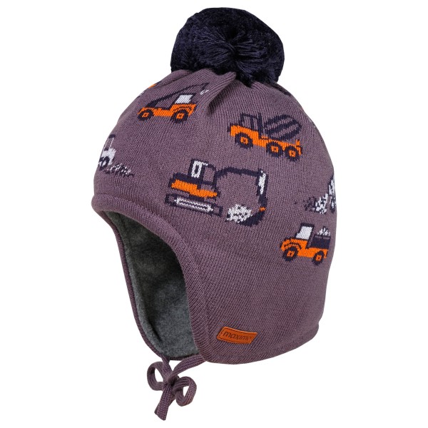 maximo - Boy-Mütze Baufahrzeuge ausgenäht mit Pompon - Mütze Gr 55 cm lila maximo - Boy-Mütze Baufahrzeuge ausgenäht mit Pompon - Mütze Gr 55 cm lila von maximo