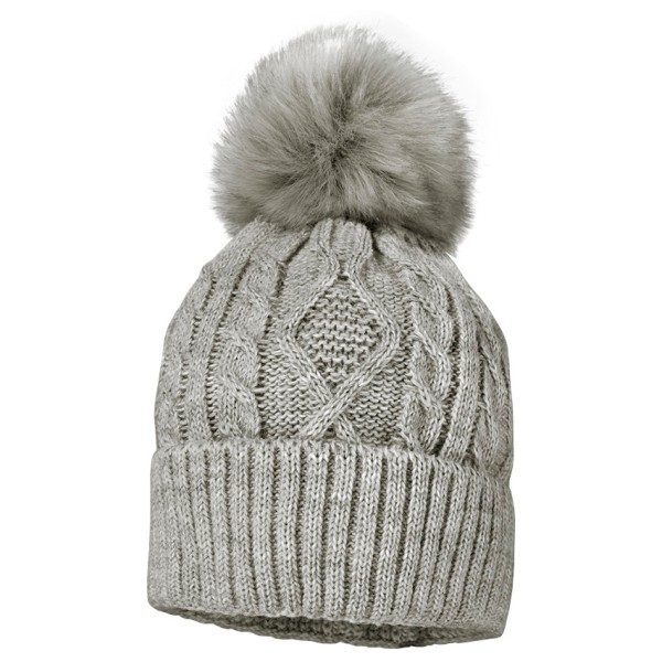 maximo - Girl-MützeVollfutter mit Umschlag und Pompon - Mütze Gr 55 cm grau maximo - Girl-MützeVollfutter mit Umschlag und Pompon - Mütze Gr 55 cm grau von maximo