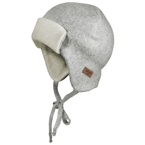 maximo - Kid'S Mini-Parkacap Baumwollfleece mit Teddyfutter - Mütze Gr 43 cm;45 cm;47 cm;49 cm beige;beige/rosa;grau von maximo