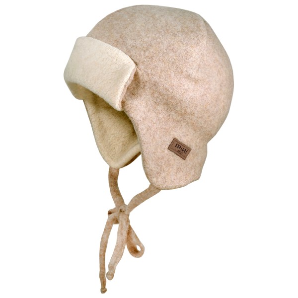 maximo - Kid'S Mini-Parkacap Baumwollfleece mit Teddyfutter - Mütze Gr 45 cm beige von maximo