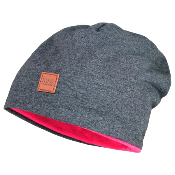 maximo - Kid's Beanie short reversible - Mütze Gr 49 cm grau von maximo