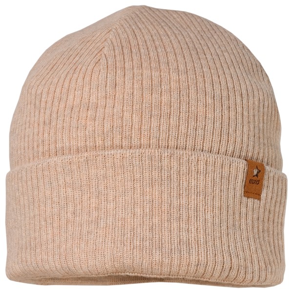 maximo - Kid's Mini-Beanie Umschlag mit Fleecefutter - Mütze Gr 55 cm beige von maximo