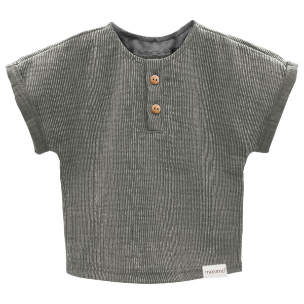 maximo - Kid's Mini Boy Hemd S/S - T-Shirt Gr 110;122;98 grau;grün von maximo