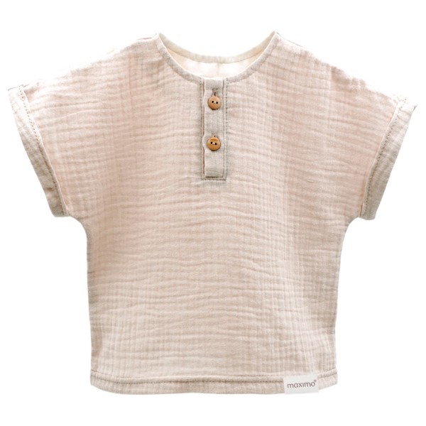 maximo - Kid's Mini Boy Hemd S/S - T-Shirt Gr 98 beige von maximo