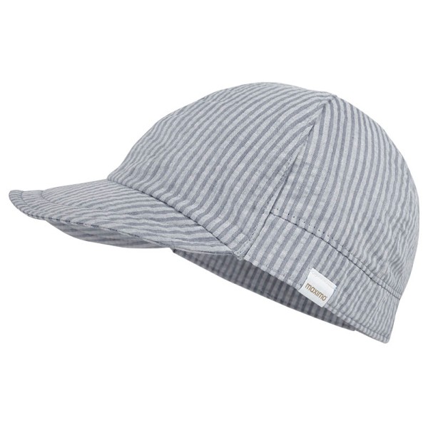 maximo - Kid's Mini Cap Streifen - Cap Gr 49 cm grau von maximo