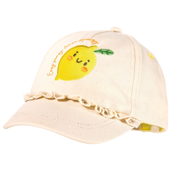 maximo - Kid's Mini Girl Cap Lemon Klettverschluß - Cap Gr 51-53 cm weiß von maximo