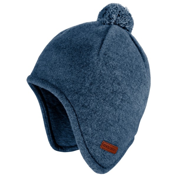 maximo - Kid's Mini-Mütze Fleece Ohrenklappen und Pompon - Mütze Gr 47 cm blau von maximo