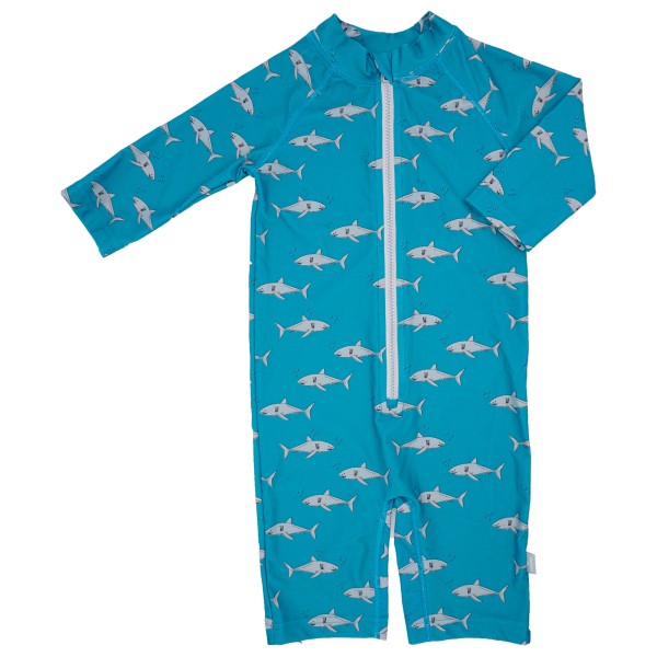 maximo - Kid's Mini Overall 3/4 Arm  Badestoff Print - Lycra Gr 110/116 türkis/blau von maximo