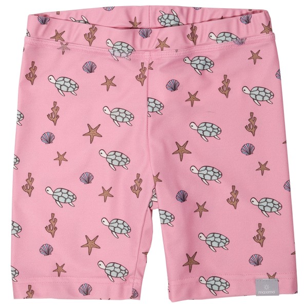 maximo - Kid's Mini Radlerhose Badestoff Print UV 50 - Lycra Gr 122/128 rosa von maximo