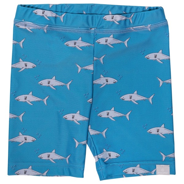 maximo - Kid's Mini Radlerhose Badestoff Print UV 50 - Lycra Gr 74/80 blau von maximo