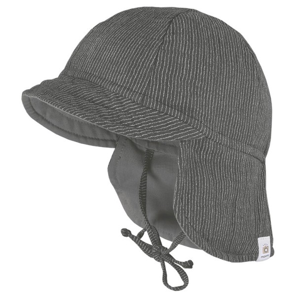 maximo - Kid's Mini Schildmütze Musselin - Cap Gr 51 cm grau von maximo