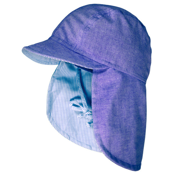 maximo - Kid's Mini-Schildmütze mit Nackenschutz - Cap Gr 49 cm lila/blau von maximo