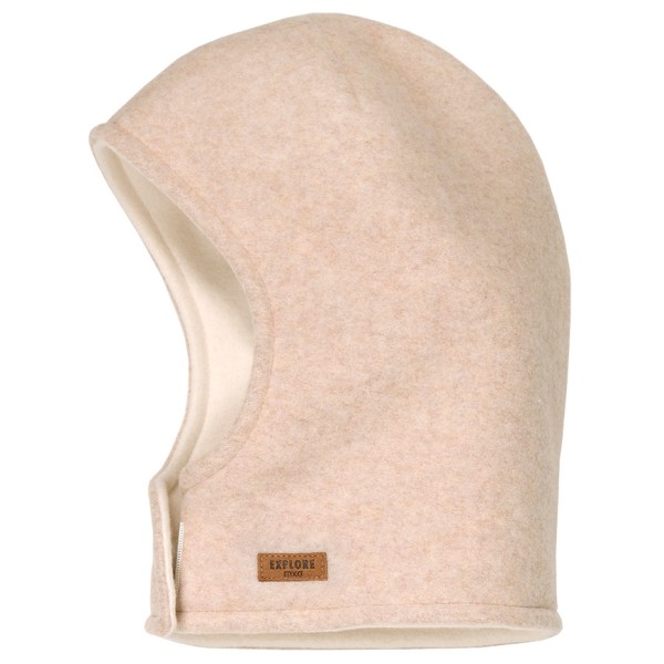 maximo - Kid's Mini-Schlupfmütze Fleece mit Klettverschluß - Mütze Gr 49 cm beige von maximo