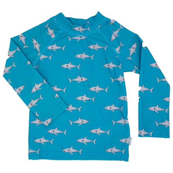 maximo - Kid's Mini Shirt L/S Badestoff Bedruckt UV 50 - Lycra Gr 86/92 blau von maximo