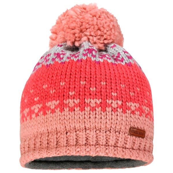 maximo - Mini-Mütze Farbwechsel mit Pompon und Futter - Mütze Gr 49 cm rot maximo - Mini-Mütze Farbwechsel mit Pompon und Futter - Mütze Gr 49 cm rot von maximo
