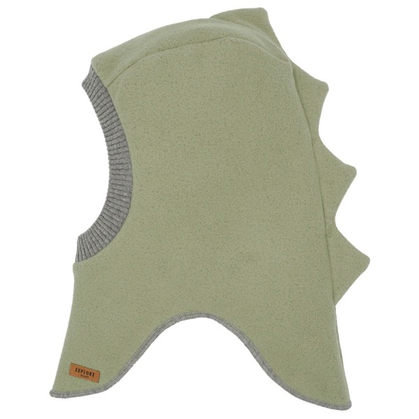 maximo - Mini-Schlupfmütze Dino Fleece mit Jerseyfutter - Mütze Gr 49 cm;51 cm;53 cm oliv von maximo