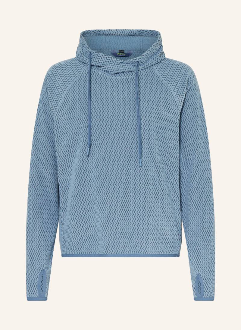 Me°Ru' Fleece-Hoodie Calais blau von me°ru'