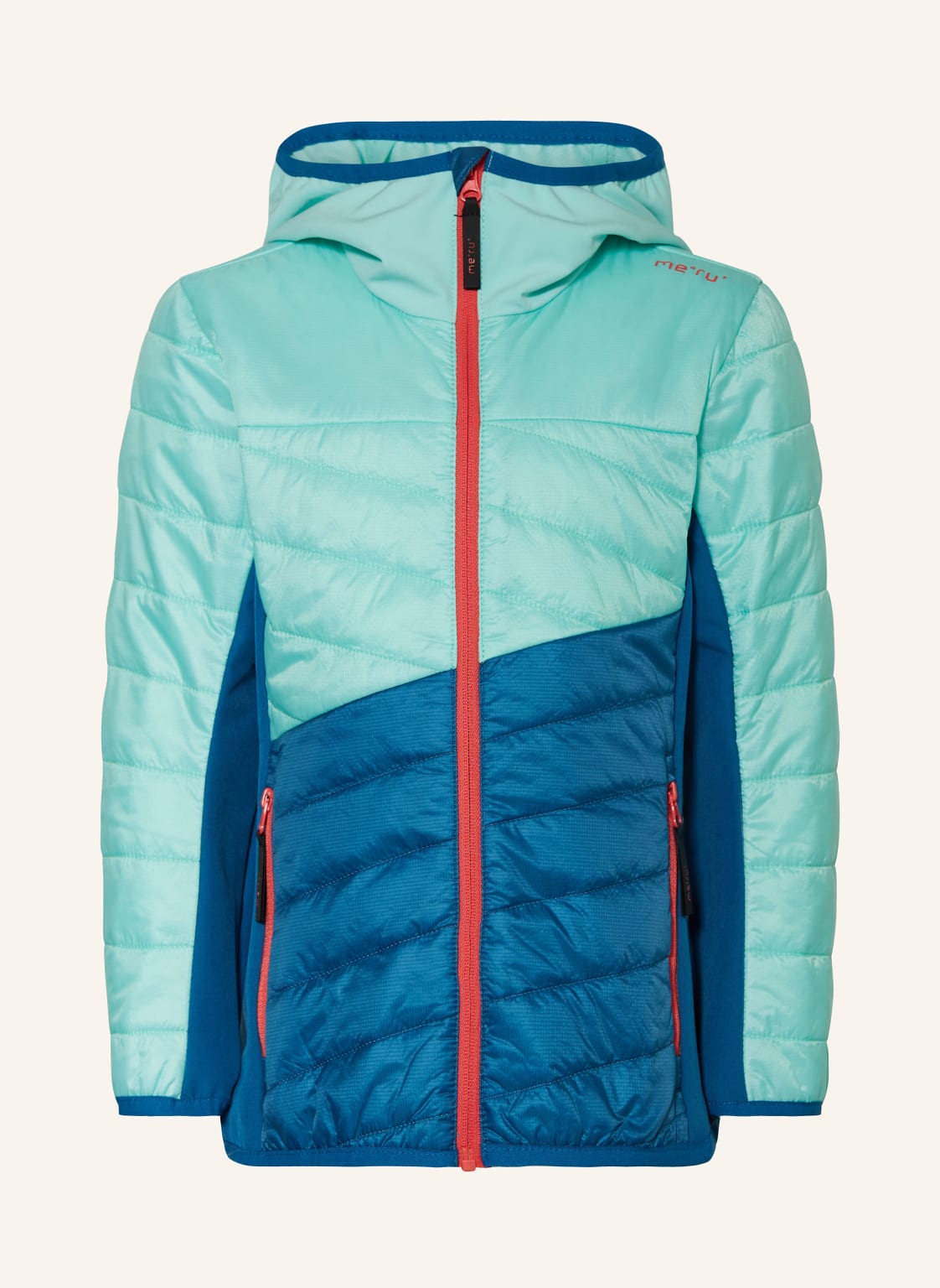 Me°Ru' Hybrid-Steppjacke Leeds Jr blau von me°ru'