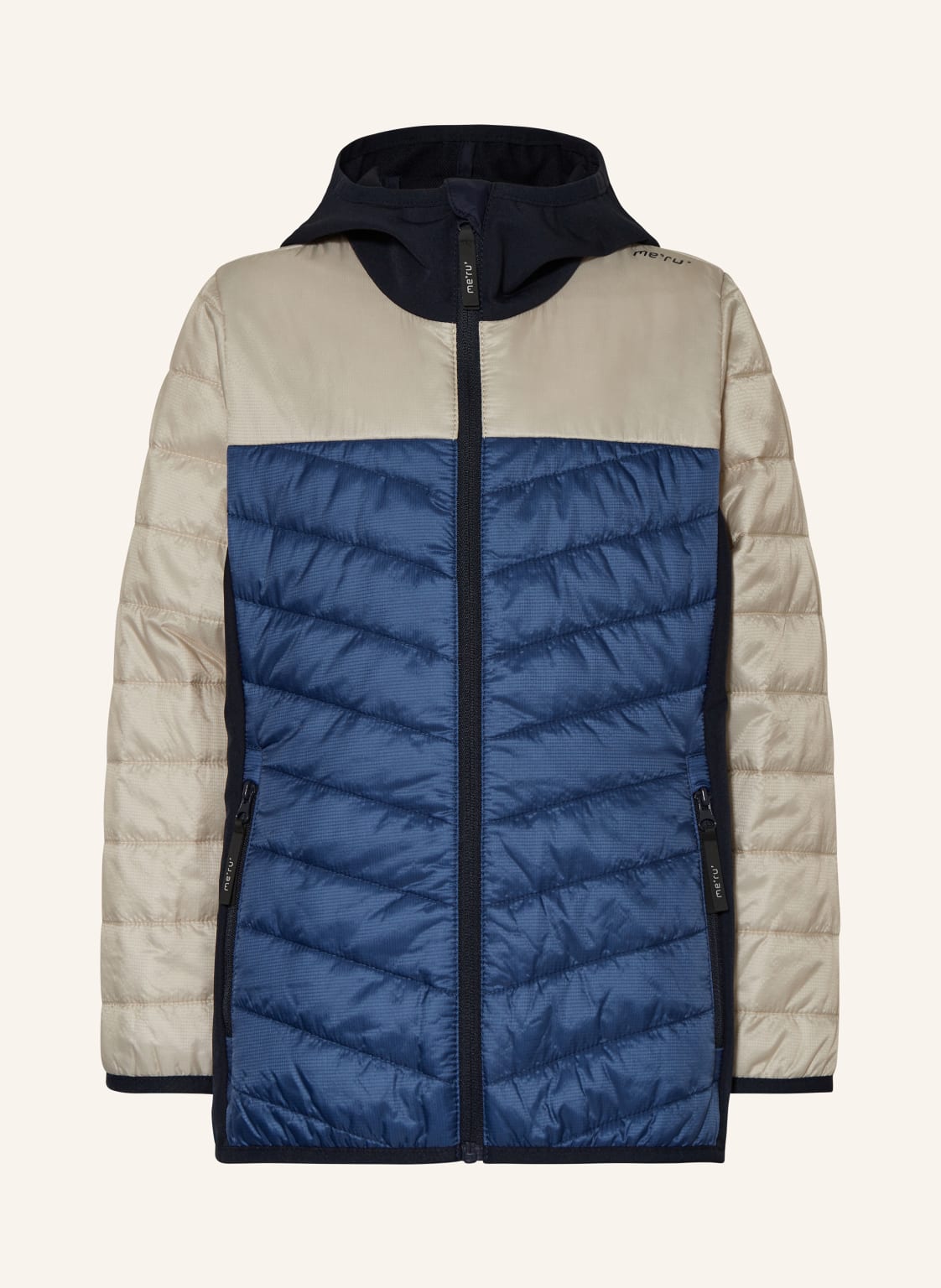 Me°Ru' Hybrid-Steppjacke Leeds grau von me°ru'