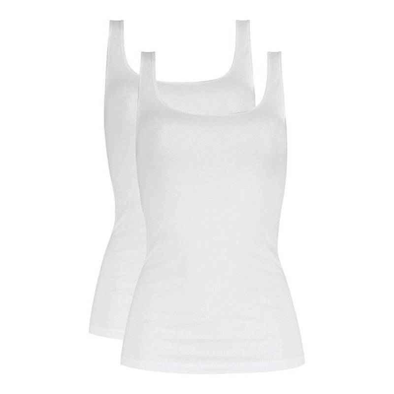 2er Pack Emotion - Unterhemd Tanktop Damen Weiss XL von mey