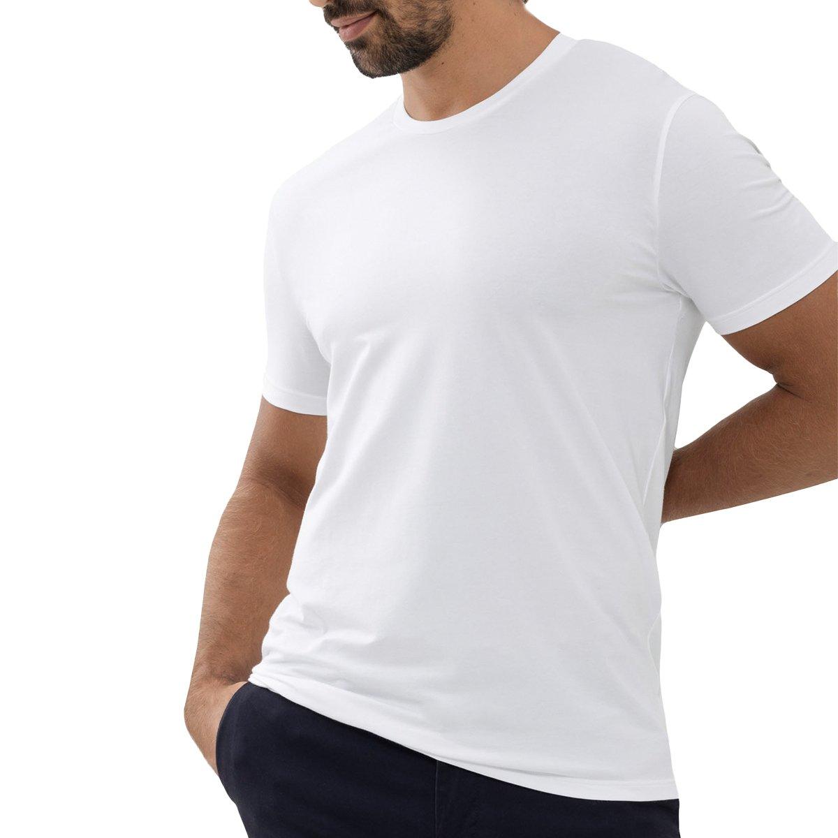 Dry Cotton - Unterhemd Shirt Kurzarm Herren Weiss L von mey